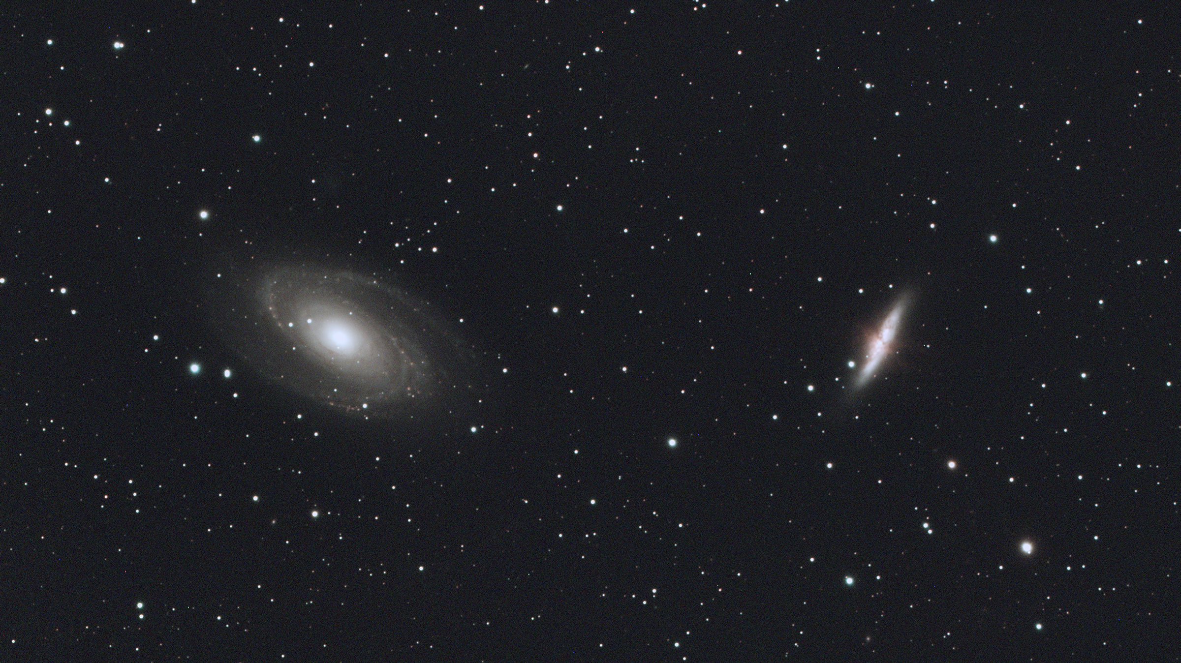 北の空に輝く渦巻きM81を捉える！　